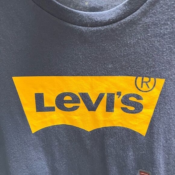 NWT Levi's Blue and Yellow Logo T-Shirt #154 - Picture 2 of 5